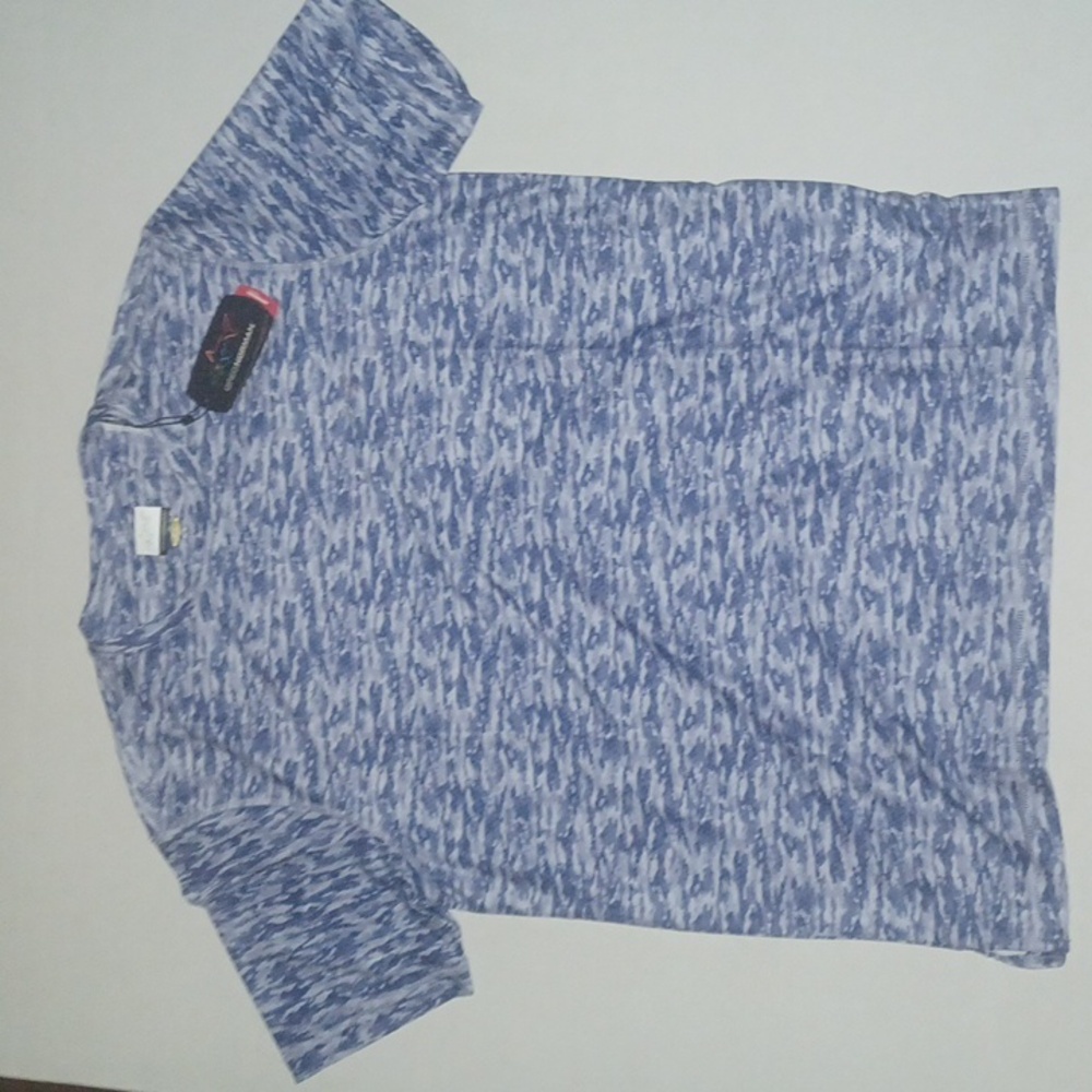 Greg Norman Performance Tee Size-M Blue Camo NWT